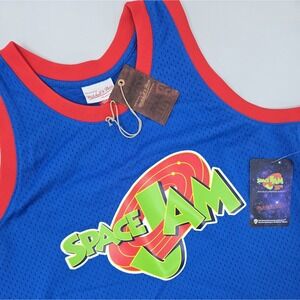 Space Jam '96 Basketball Jersey‎ Mens XL Mitchell & Ness 25th Anniversary Blue
